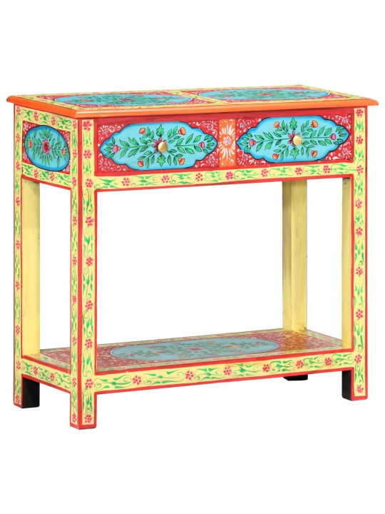 Konsoles galdiņš, apgleznots, 80x35x75 cm, mango masīvkoks