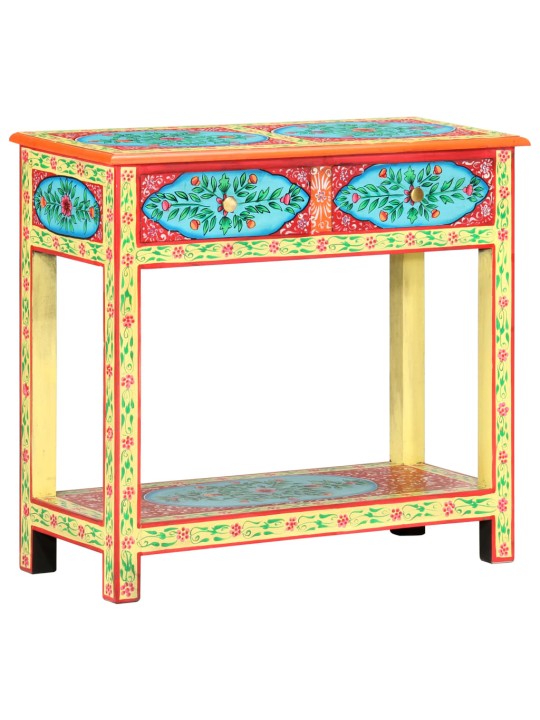 Konsoles galdiņš, apgleznots, 80x35x75 cm, mango masīvkoks