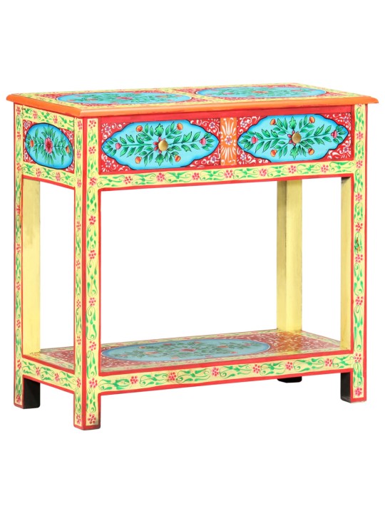 Konsoles galdiņš, apgleznots, 80x35x75 cm, mango masīvkoks