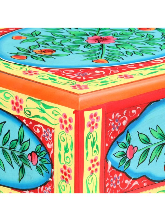Konsoles galdiņš, apgleznots, 80x35x75 cm, mango masīvkoks