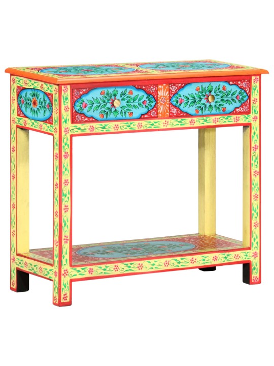 Konsoles galdiņš, apgleznots, 80x35x75 cm, mango masīvkoks