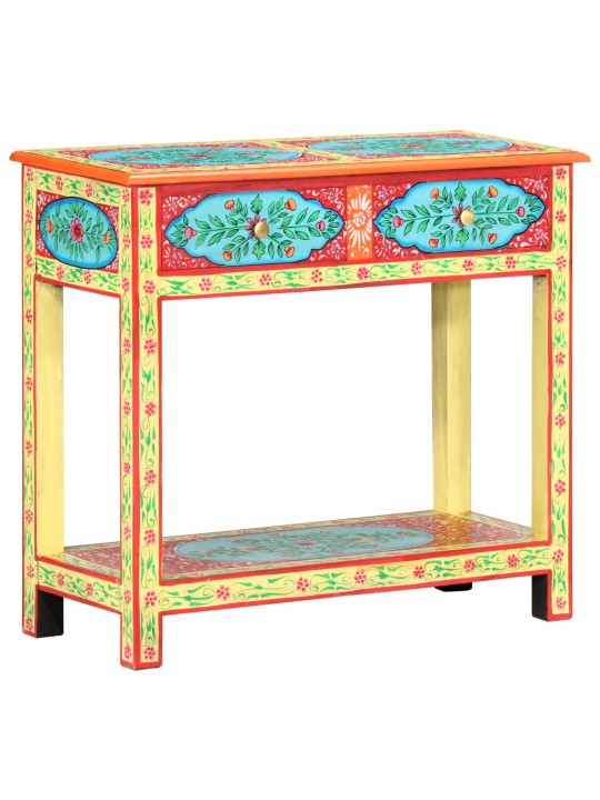 Konsoles galdiņš, apgleznots, 80x35x75 cm, mango masīvkoks