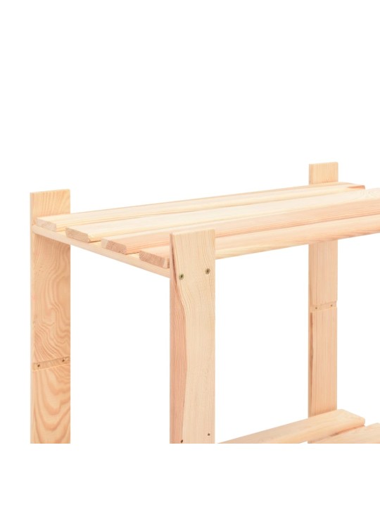 5-līmeņu glabāšanas plaukti, 2 gab., 80x38x170 cm, priedes koks