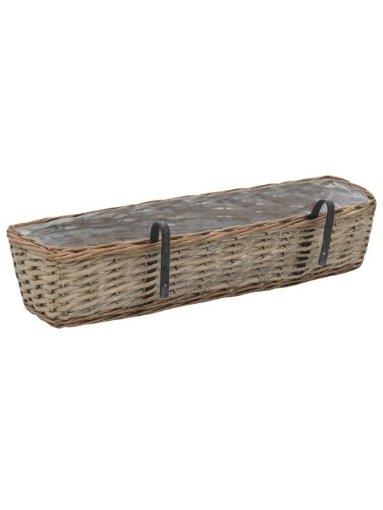 Balkona puķu kastes, 2 gab., pinums ar pe oderi, 80 cm