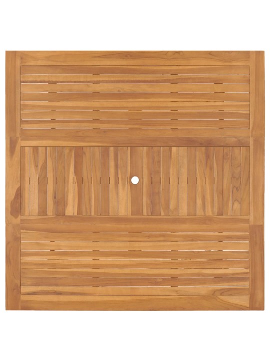 Dārza galds, 150x150x76 cm, masīvs tīkkoks