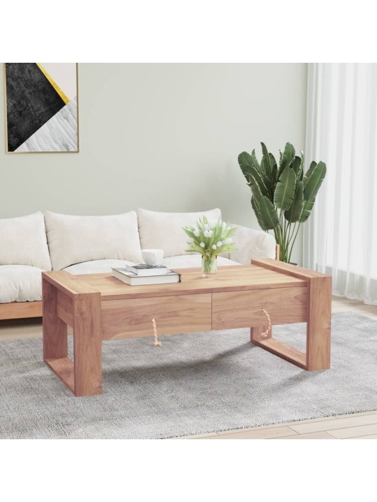 Kafijas galdiņš, 110x60x40 cm, masīvs tīkkoks