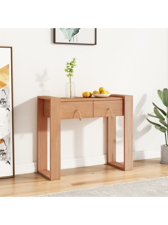 Konsoles galdiņš, 90x35x75 cm, masīvs tīkkoks