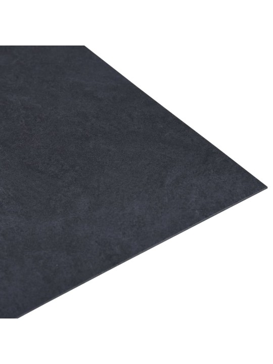 Grīdas flīzes, pašlīmējošas, 5,11 m², pvc, melna marmora krāsa