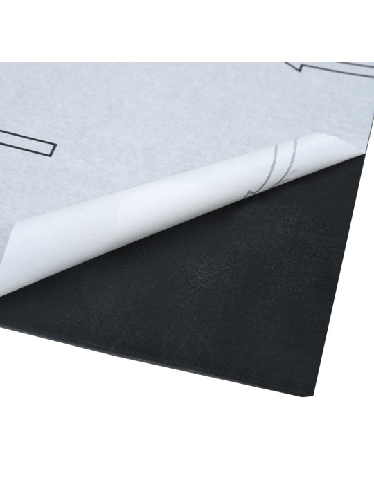 Grīdas flīzes, pašlīmējošas, 5,11 m², pvc, melna marmora krāsa