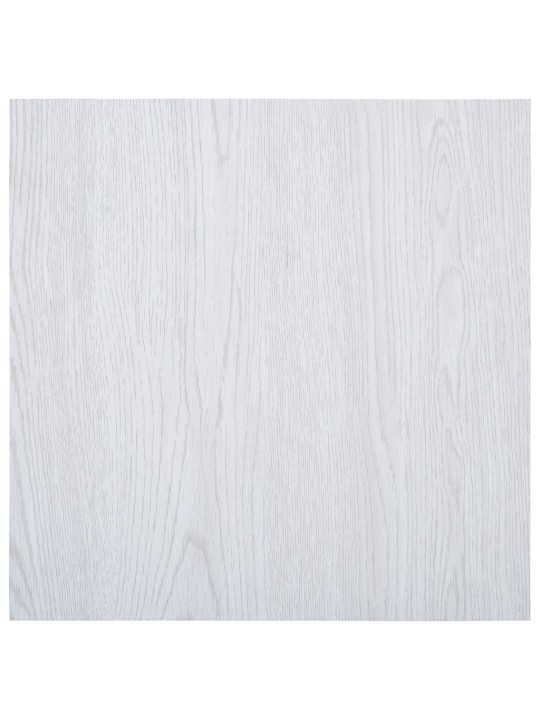 Grīdas flīzes, pašlīmējošas, 5,11 m², pvc, baltas