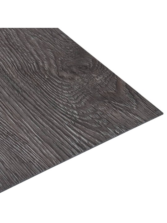 Grīdas flīzes, pašlīmējošas, 5,11 m², pvc, brūnas