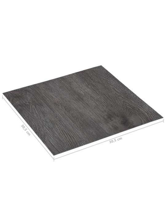 Grīdas flīzes, pašlīmējošas, 5,11 m², pvc, brūnas