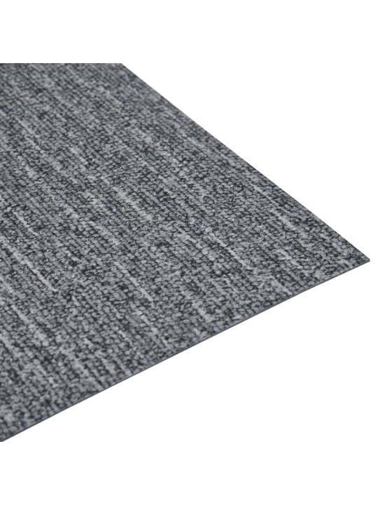 Grīdas flīzes, pašlīmējošas, 5,11 m², pvc, pelēkas