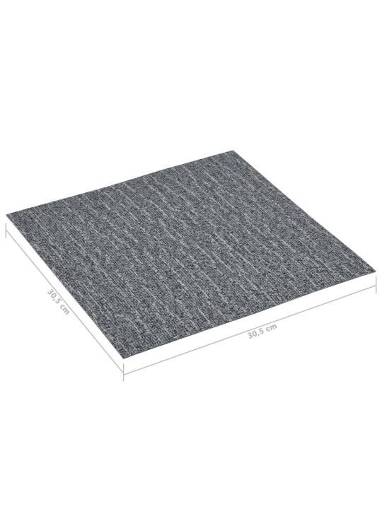 Grīdas flīzes, pašlīmējošas, 5,11 m², pvc, pelēkas