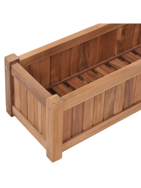 Augstā puķu kaste, 100x30x25 cm, masīvs tīkkoks