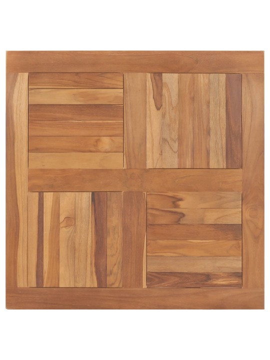 Galda virsma, 80x80x2,5 cm, kvadrāta forma, masīvs tīkkoks