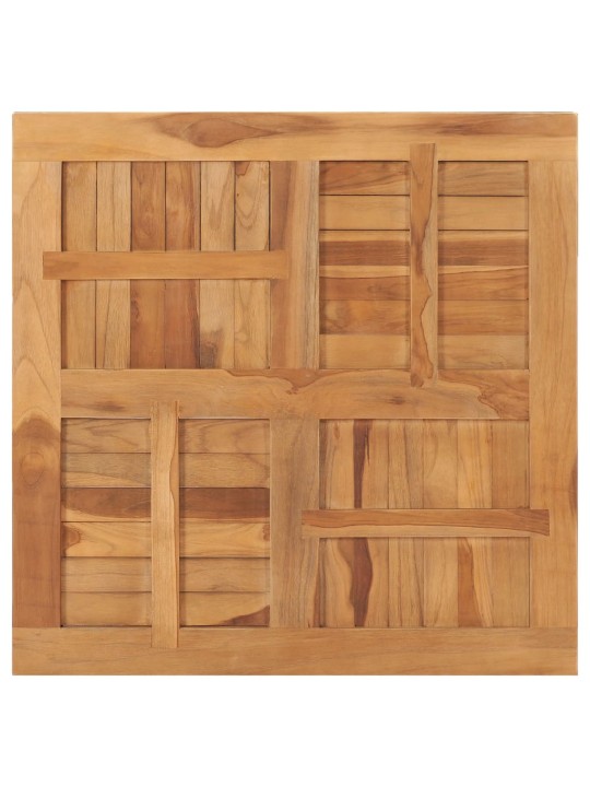 Galda virsma, 80x80x2,5 cm, kvadrāta forma, masīvs tīkkoks