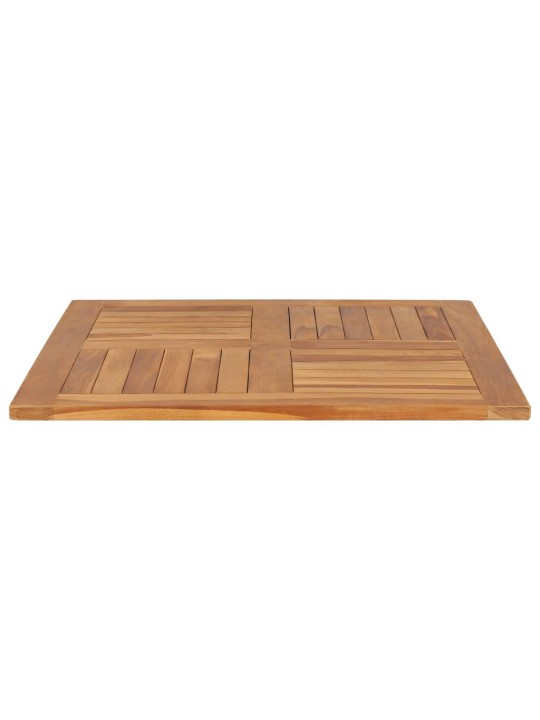 Galda virsma, 80x80x2,5 cm, kvadrāta forma, masīvs tīkkoks