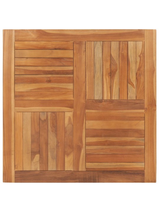 Galda virsma, 90x90x2,5 cm, kvadrāta forma, masīvs tīkkoks