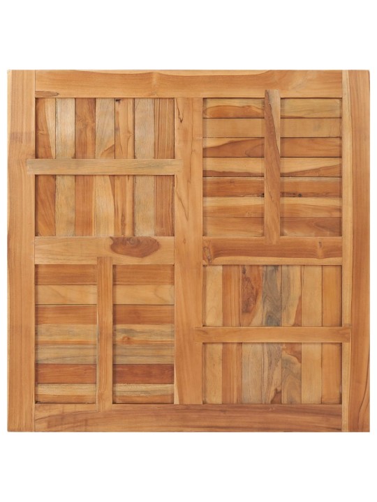 Galda virsma, 90x90x2,5 cm, kvadrāta forma, masīvs tīkkoks