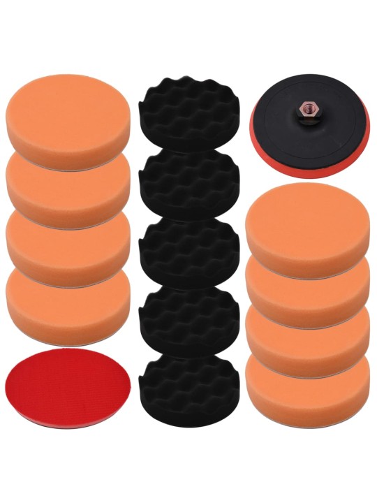 14-daļīgs pulēšanas spilventiņu komplekts, 150 mm