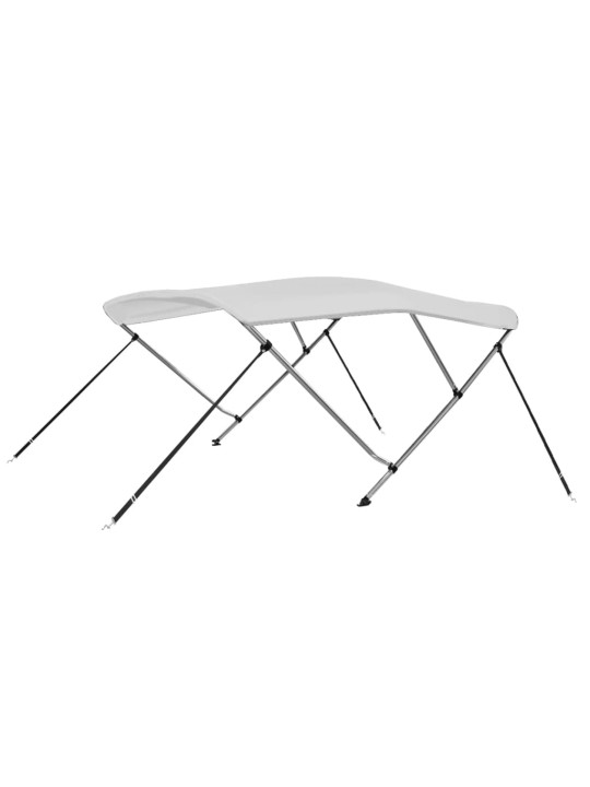 Trīsloku motorlaivas jumts, balts, 183x180x137 cm