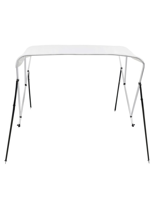 Trīsloku motorlaivas jumts, balts, 183x196x137 cm