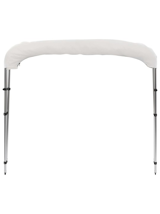 Trīsloku motorlaivas jumts, balts, 183x196x137 cm