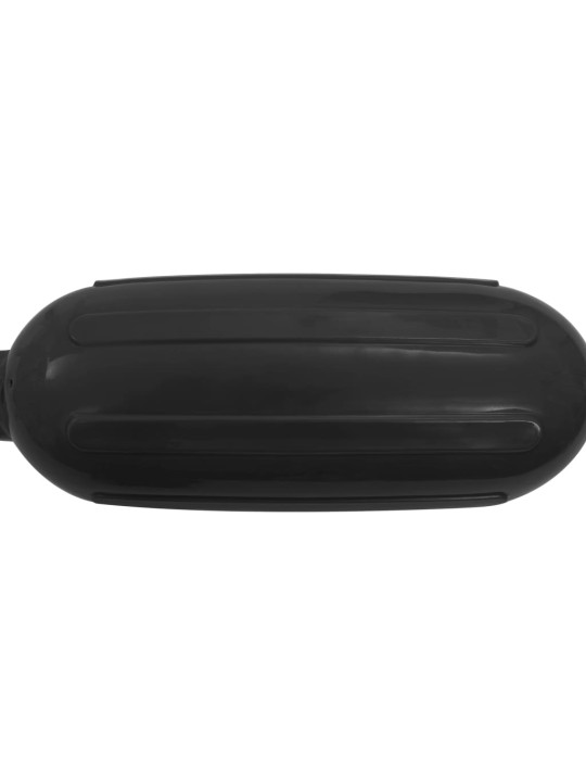 Laivas fenderi, 4 gab., melni, 41x11,5 cm, pvc