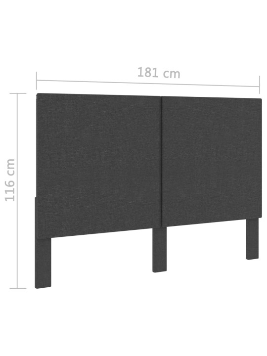 Galvgalis, tumši pelēks audums, 180x200 cm