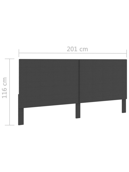 Galvgalis, tumši pelēks audums, 200x200 cm
