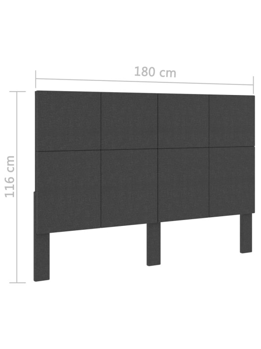 Galvgalis, tumši pelēks audums, 180x200 cm