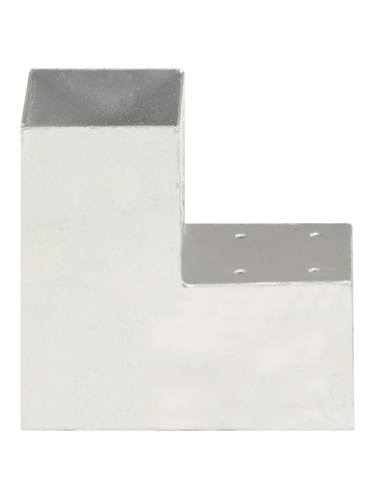 Stabu savienotājs, l forma, cinkots metāls, 91x91 mm