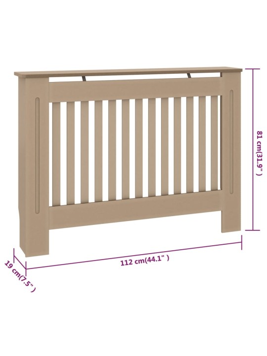 Radiatora pārsegs, 112x19x81 cm, mdf