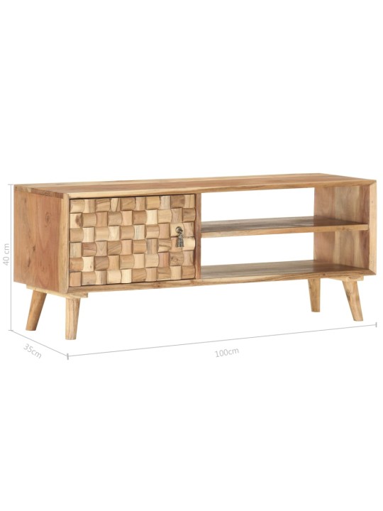 Tv skapītis, 100x35x40 cm, akācijas masīvkoks