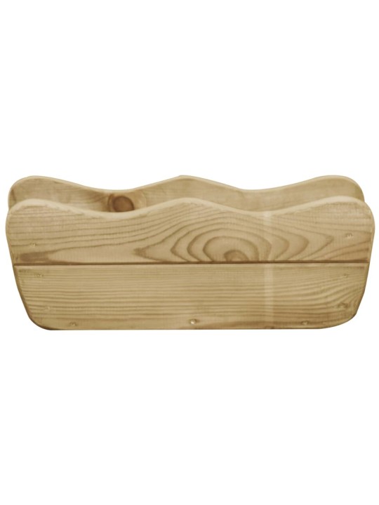 Augstā puķu kaste, 50x18x18 cm, impregnēts priedes koks