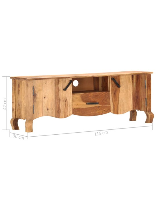 Tv skapītis, 115x30x42 cm, masīvkoks