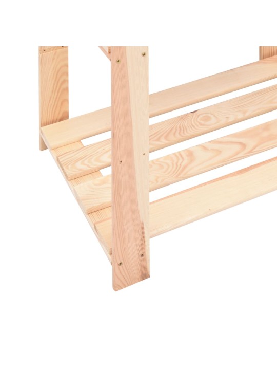 3-līmeņu glabāšanas plaukti, 5 gb., 80x38x90 cm, priede, 150 kg