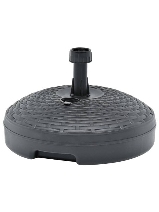 Saulessarga pamatne, pelēka, 20 l, plastmasas rotangpalma