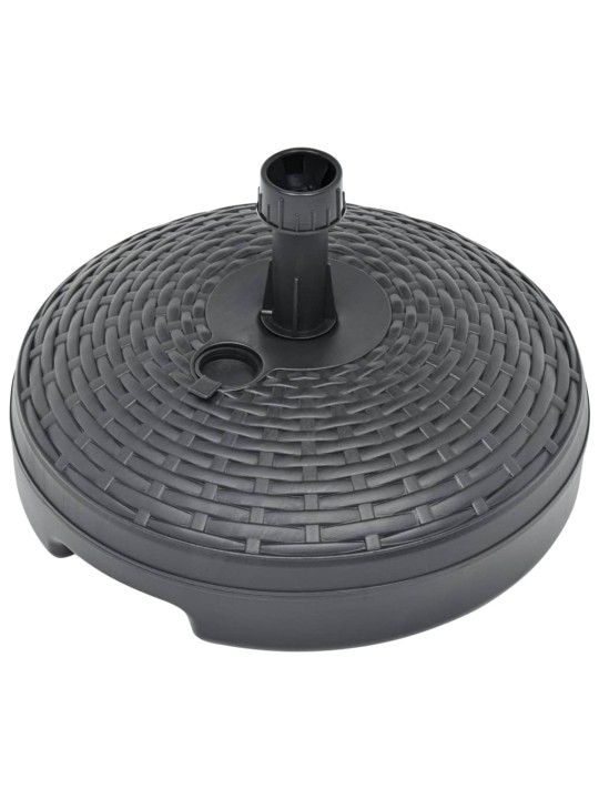 Saulessarga pamatne, pelēka, 20 l, plastmasas rotangpalma