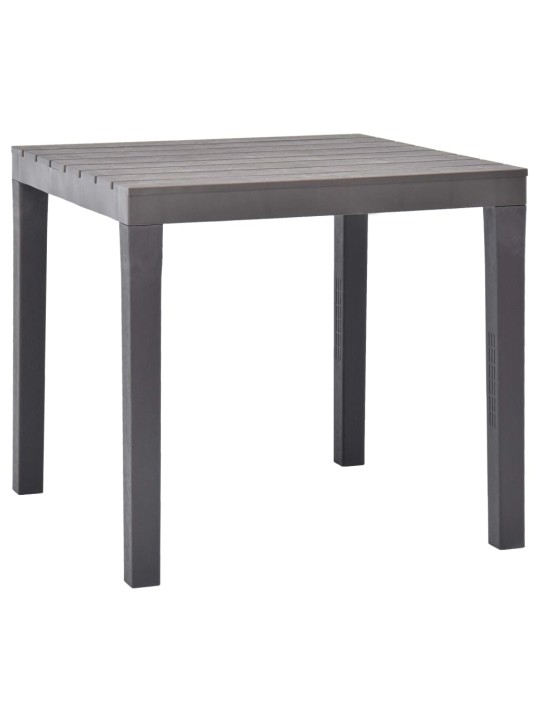 Dārza galds, 78x78x72 cm, brūna plastmasa