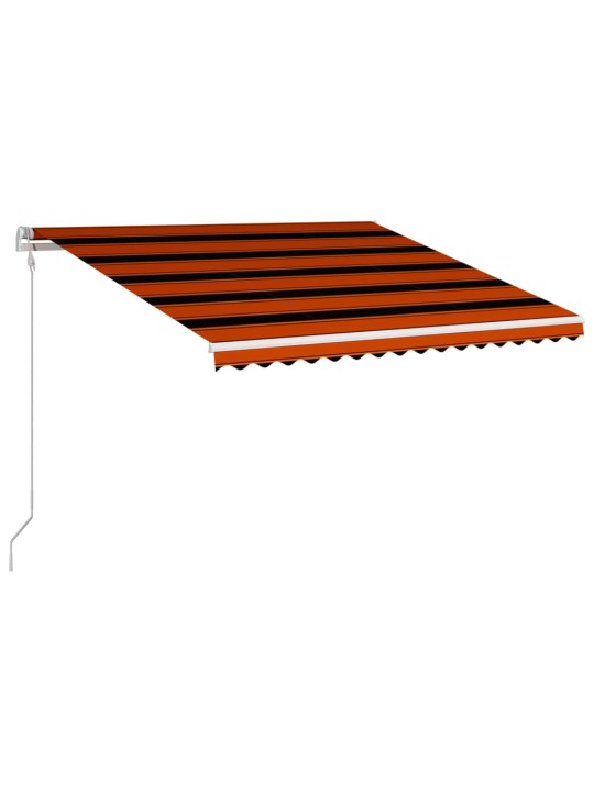 Izvelkama markīze, oranža ar brūnu, 400x300 cm, automātiska