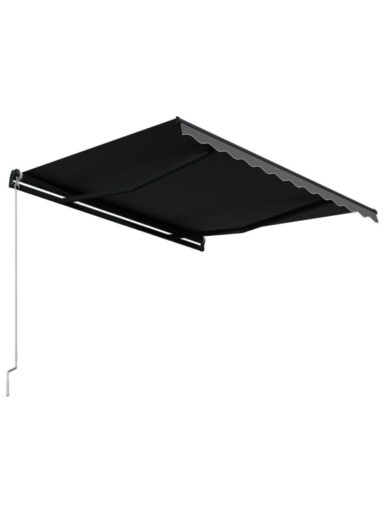 Izvelkama markīze, 350x250cm, manuāli darbināma, antracītpelēka