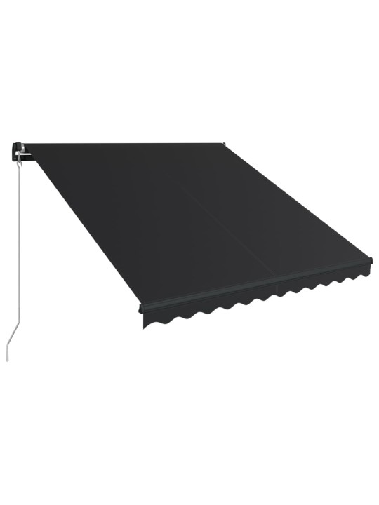 Izvelkama markīze ar led, pelēka, 300x250 cm, manuāla