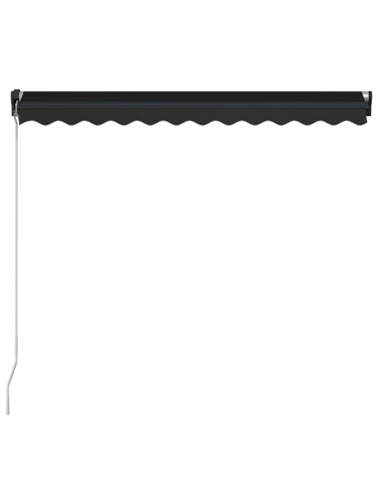 Izvelkama markīze ar led, pelēka, 300x250 cm, manuāla