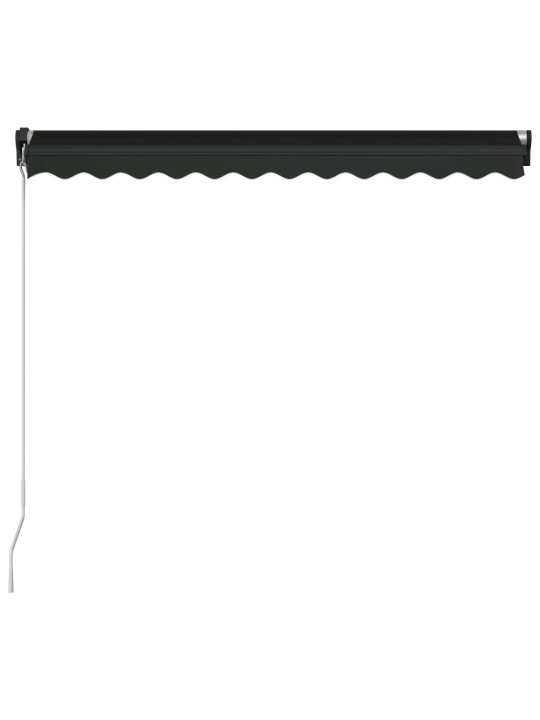 Manuāli izvelkama markīze ar led, 350x250 cm, antracītpelēka