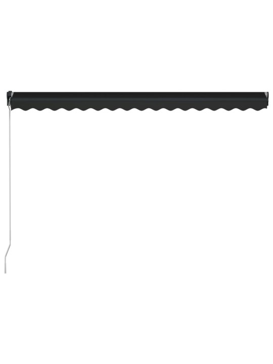 Manuāli izvelkama markīze ar led, 450x300 cm, antracītpelēka