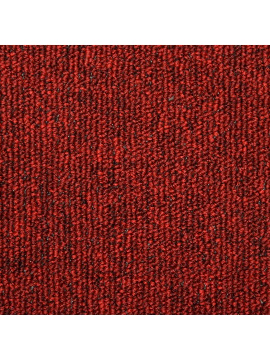 Kāpņu paklāji, 15 gab., 65x21x4 cm, sarkani