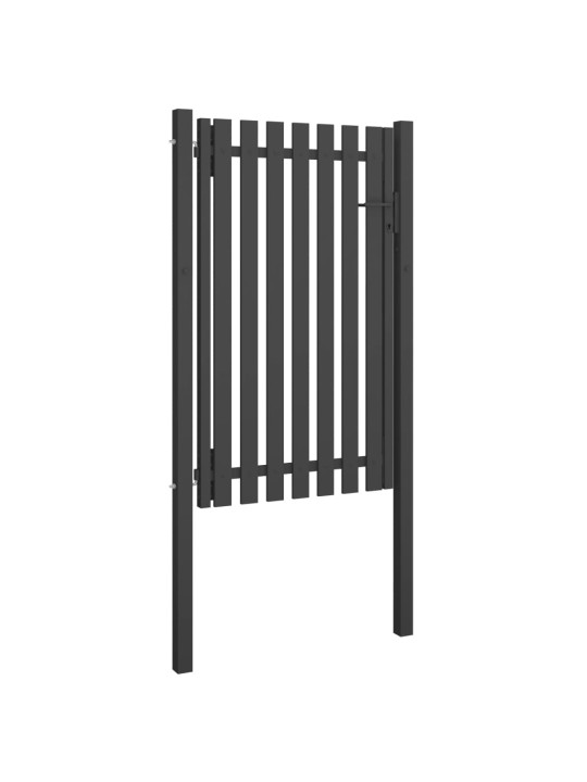 Žoga vārti, 1x2 m, tērauds, antracītpelēki
