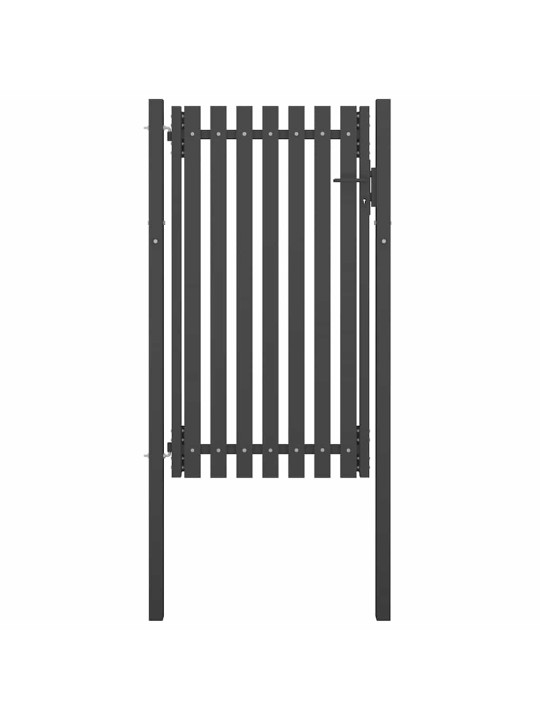 Žoga vārti, 1x2,25 m, tērauds, antracītpelēki